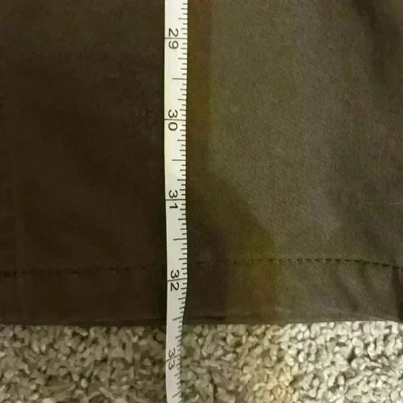 Vintage Gap Hutton Y2K 90s 00s Brown Midi Skirt with Slit Size 1 100% Cotton - Picture 6 of 8